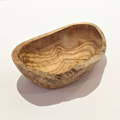 rustic olive wood tapas bowl