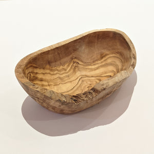 rustic olive wood tapas bowl